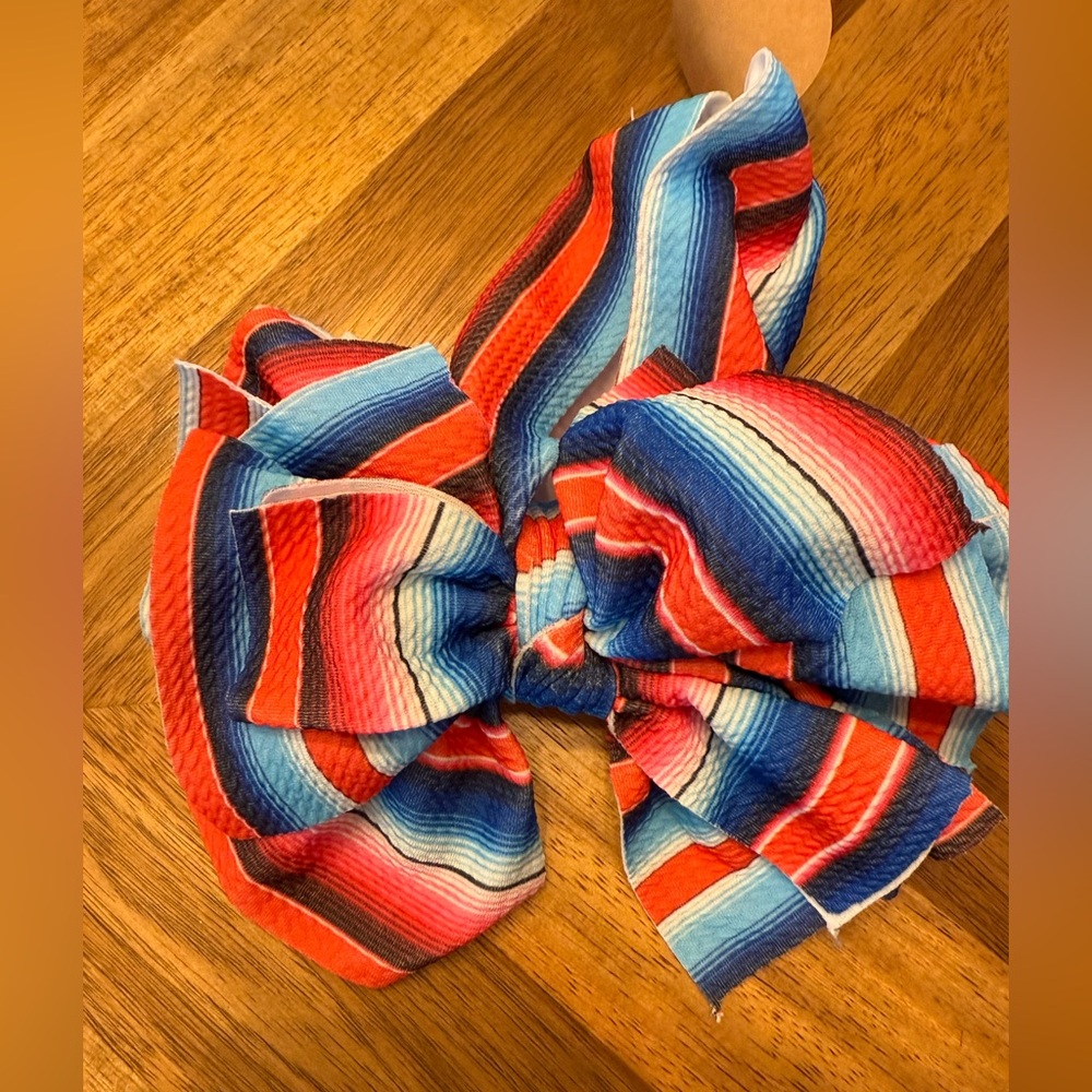 Colorful Striped Hair Wrap